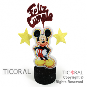 ADORNO CUBITO ECO FELIZ CUMPLE MICKEY TELGO x 1